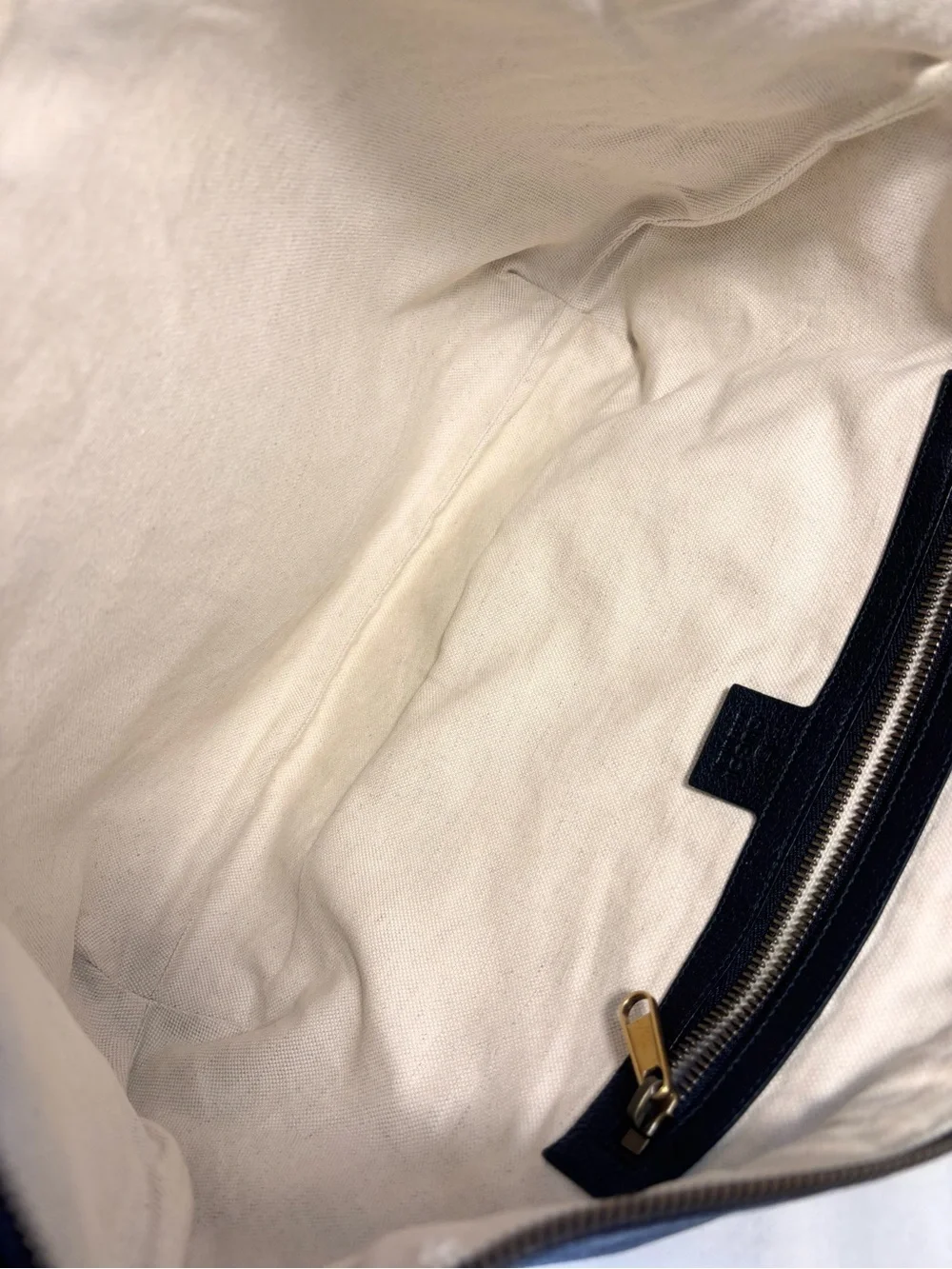 Gucci Black Leather Half Moon Bag